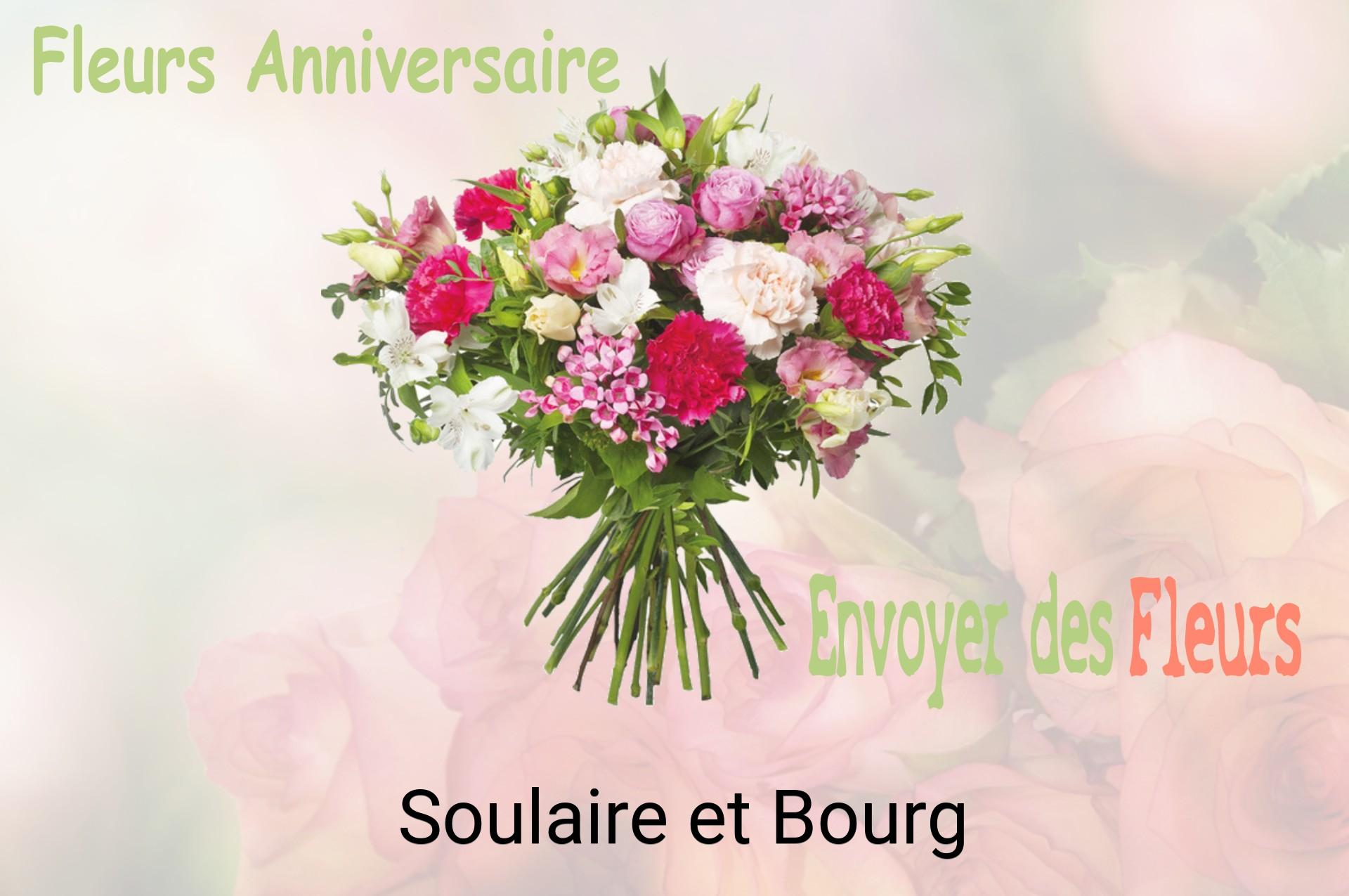 Bouquet de fleurs d’anniversaire livré à Soulaire-et-Bourg