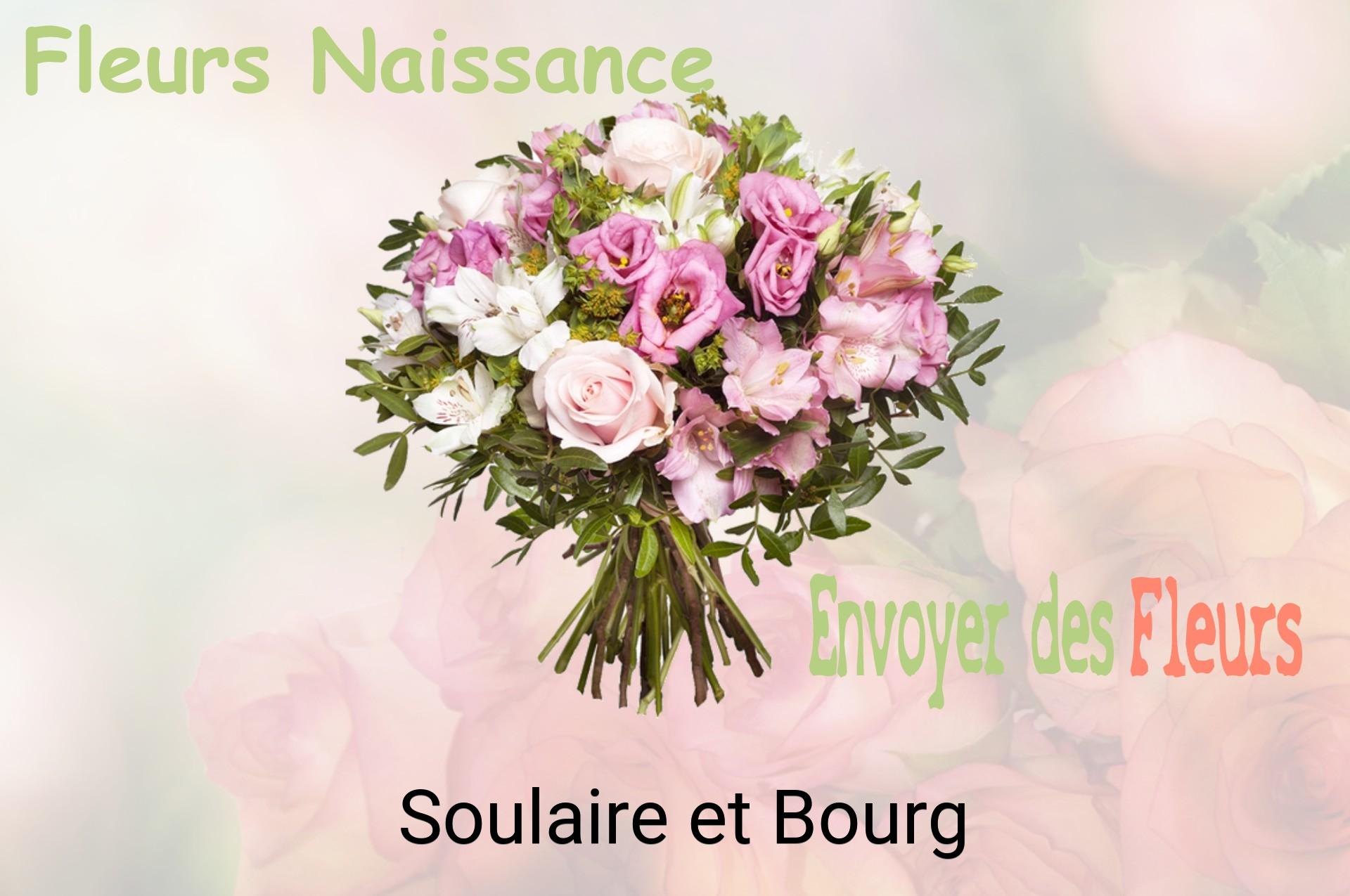Bouquet de fleurs de naissance livré à Soulaire-et-Bourg